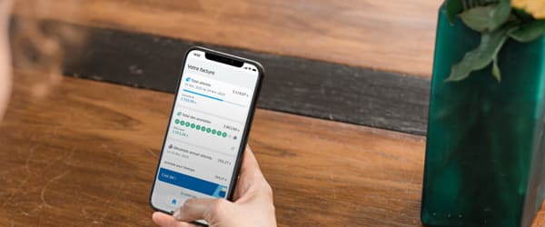 Un iPhone avec l'application ENGIE Smart