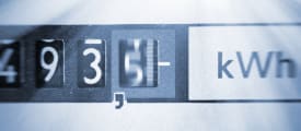 Een elektriciteitsmeter geeft aan hoeveel kilowattuur je verbruikt hebt