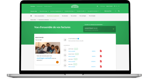 Consultez vos factures et votre décompte annuel dans l&#039;espace client.