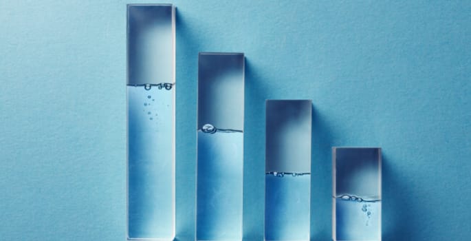 Grafiek waterverbruik