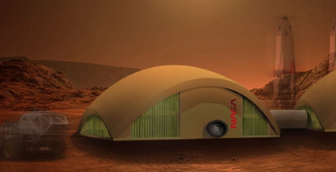 Mars Habitat Redhouse Architecture