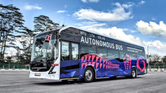 Bus autonome Volvo Singapour