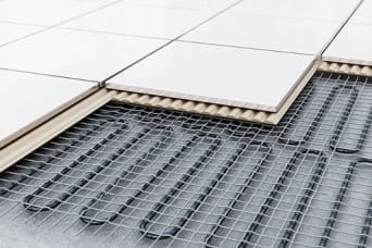 chauffage par le sol avec carrelage