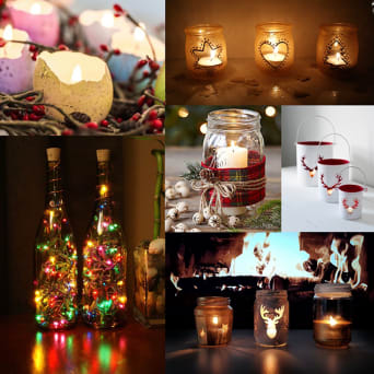 Photophores de Noël DIY