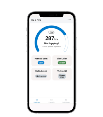 Je elektrische auto aan het opladen? Bekijk alle informatie op je smartphone