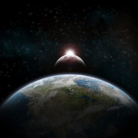 Alignement Terre soleil lune