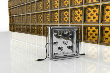 De Solar Squared glazen bouwblokken voor gevels kunnen elektriciteit opwekken