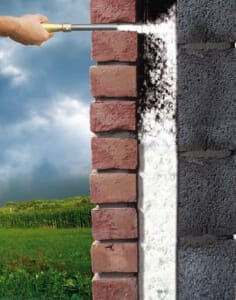 In spouwmuren wordt het isolatiemateriaal langs buiten in de spouw geïnjecteerd