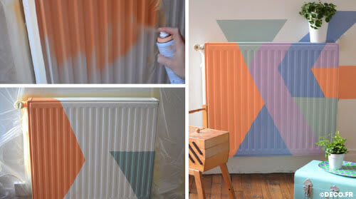 Bomber son radiateur avec des pochoirs graphiques