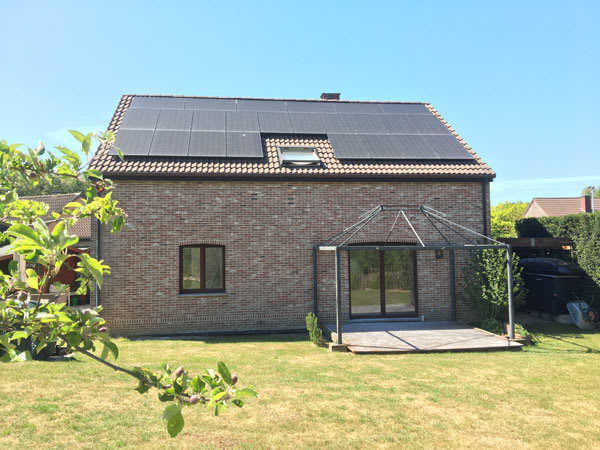 Huis met zonnepanelen in Waals-Brabant